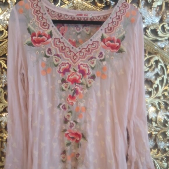 Johnny Was Tops - Johnny Was boho sexy top